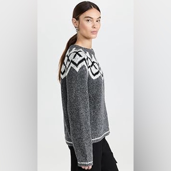 Velvet by Graham & Spencer Alexa Fair Isle Crew Neck Sweater - Picture 3 of 8